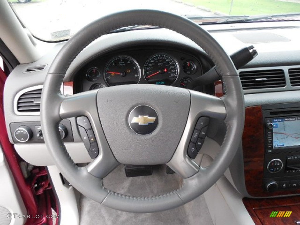 2010 Chevrolet Suburban LTZ 4x4 Light Titanium/Dark Titanium Steering Wheel Photo #81558431