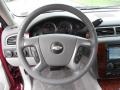 2010 Chevrolet Suburban Light Titanium/Dark Titanium Interior Steering Wheel Photo
