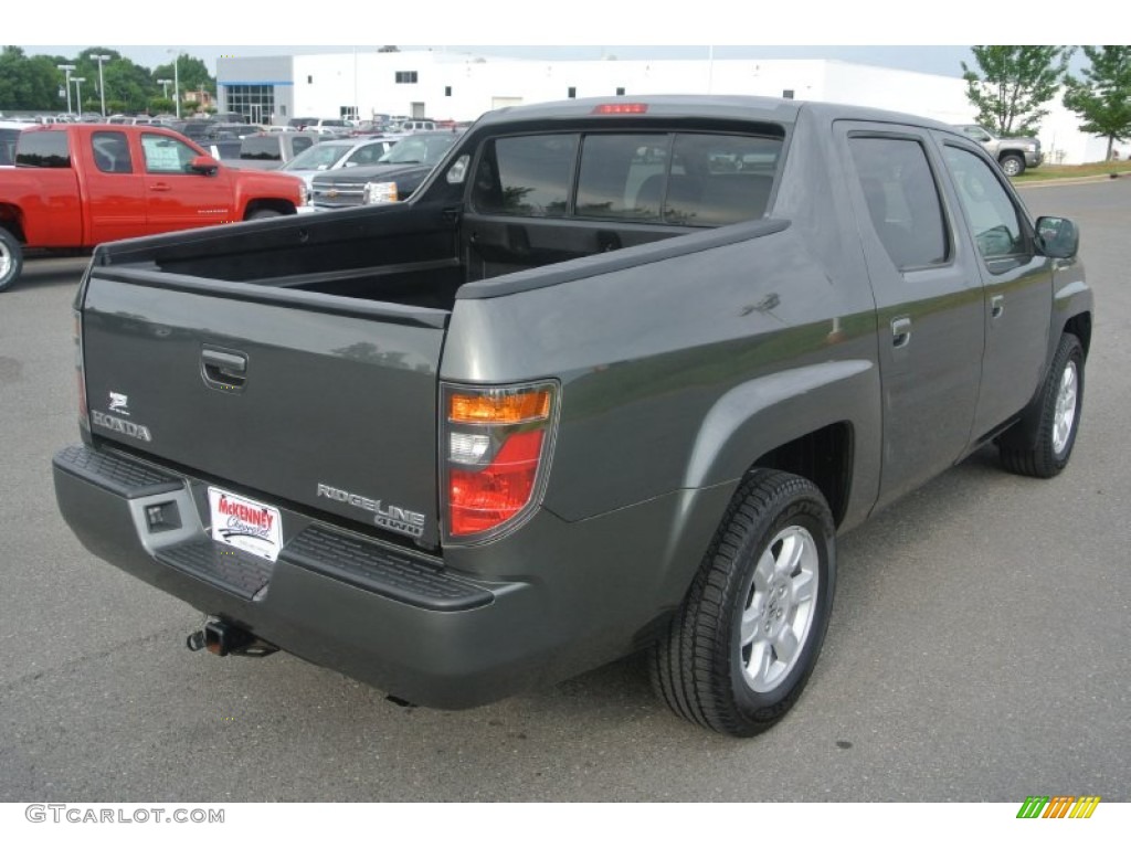 2007 Ridgeline RTS - Aberdeen Green Metallic / Gray photo #5