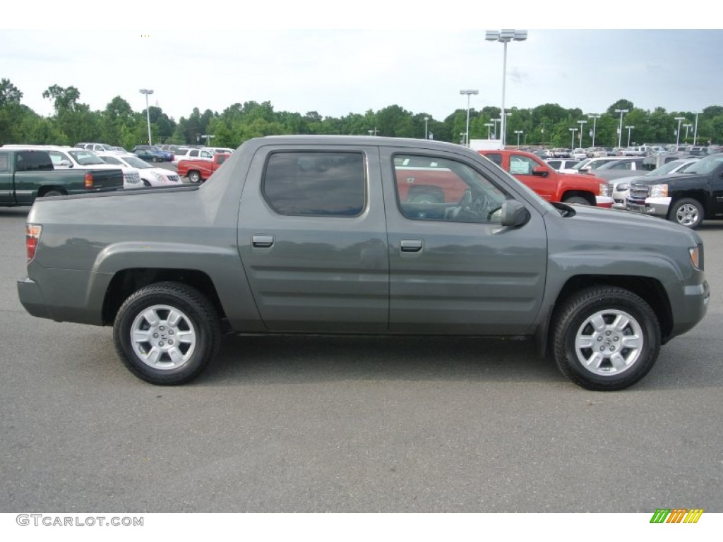 2007 Ridgeline RTS - Aberdeen Green Metallic / Gray photo #6