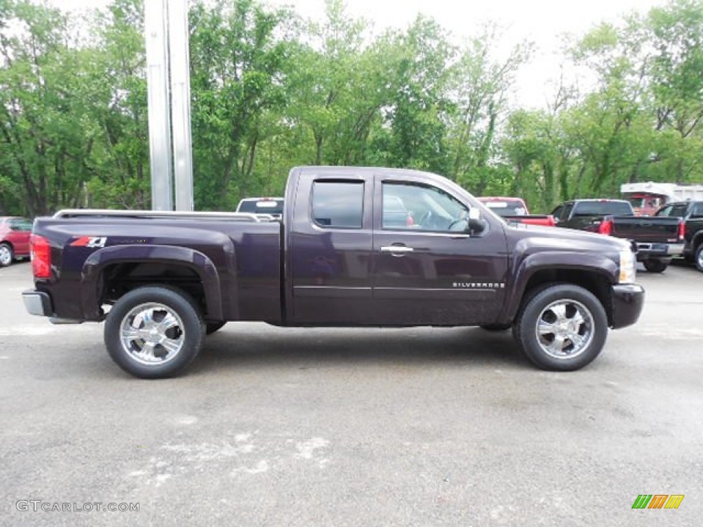 2008 Silverado 1500 LT Extended Cab 4x4 - Dark Cherry Metallic / Ebony photo #7