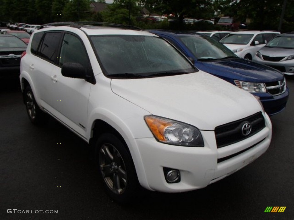 2009 RAV4 Sport 4WD - Super White / Ash Gray photo #1