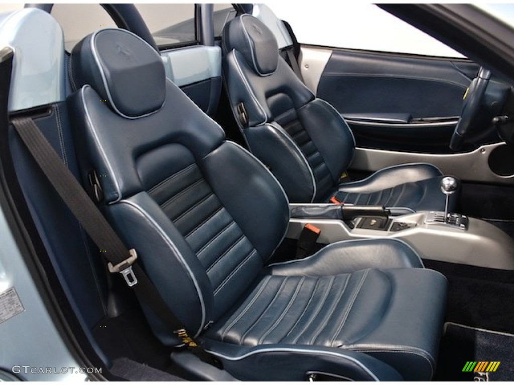 Blu Scuro (Dark Blue) Interior 2003 Ferrari 360 Spider Photo #81560025