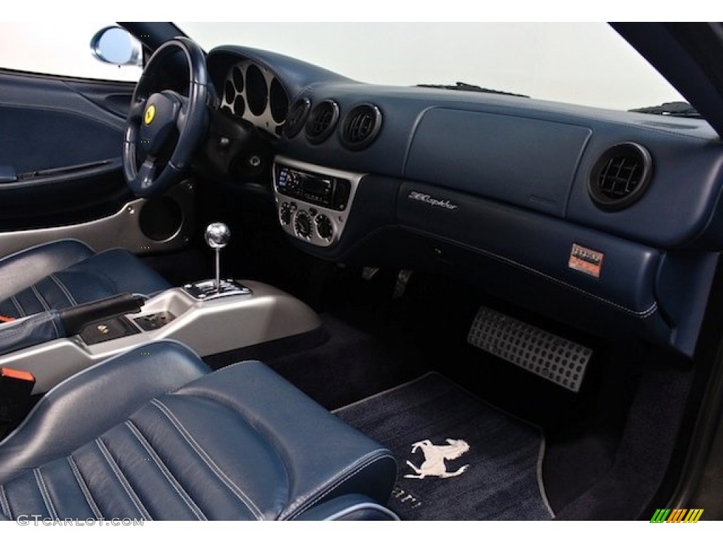 2003 Ferrari 360 Spider Blu Scuro (Dark Blue) Dashboard Photo #81560174