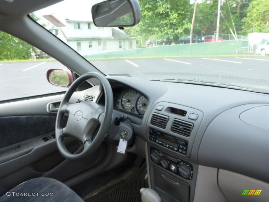 1998 Corolla LE - Ruby Red Pearl Metallic / Gray photo #7