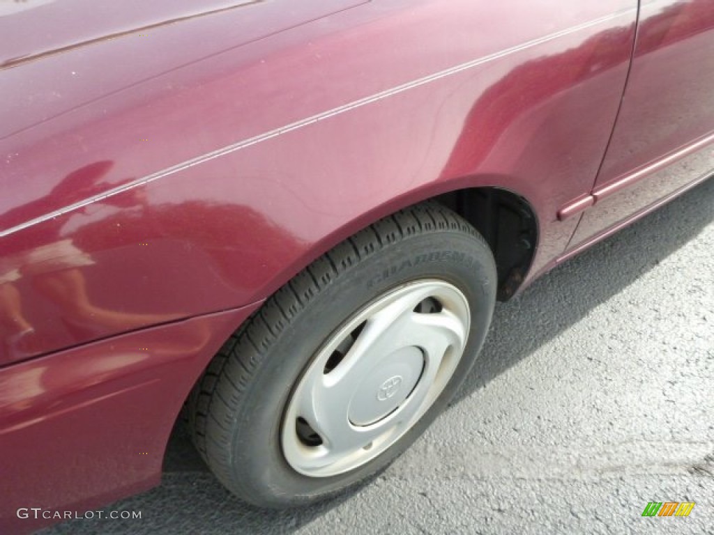 1998 Corolla LE - Ruby Red Pearl Metallic / Gray photo #8