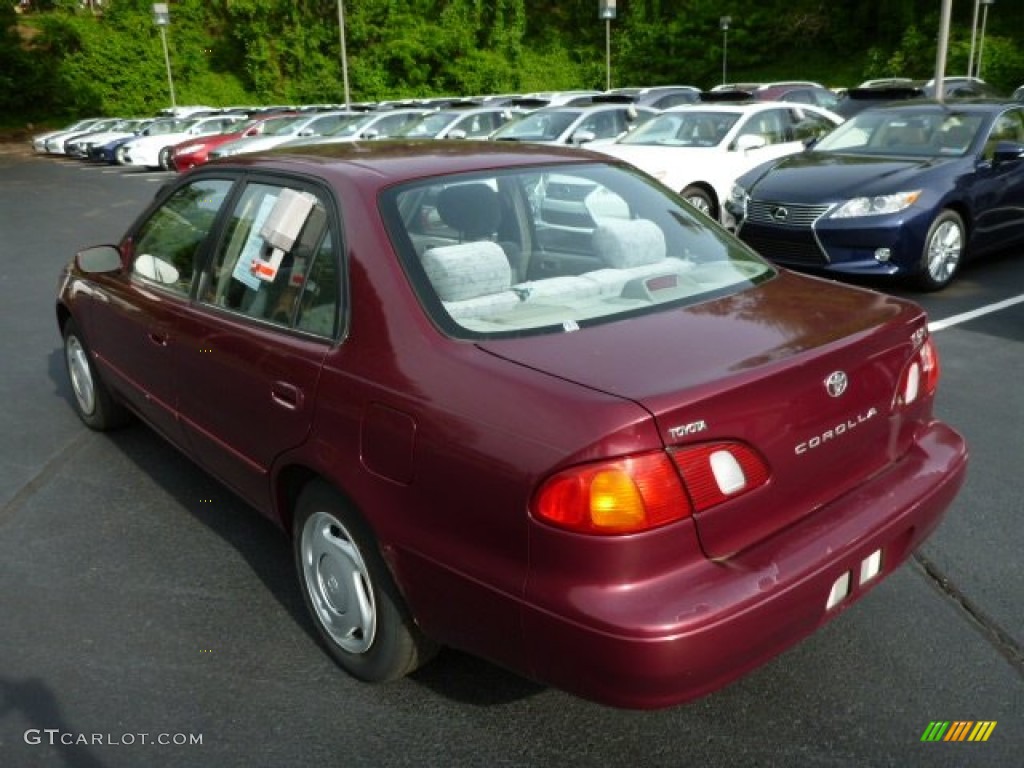 1998 Corolla LE - Ruby Red Pearl Metallic / Gray photo #14