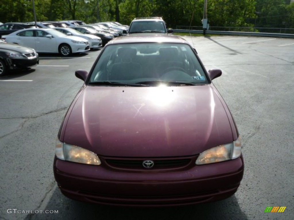 1998 Corolla LE - Ruby Red Pearl Metallic / Gray photo #15