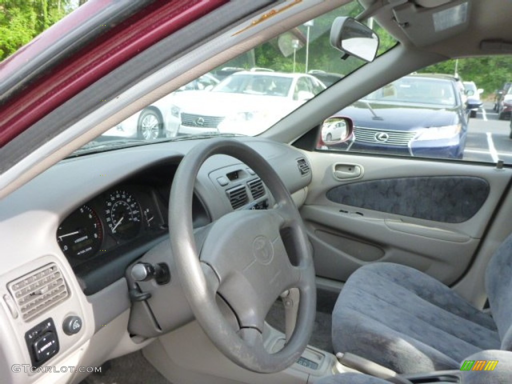 1998 Corolla LE - Ruby Red Pearl Metallic / Gray photo #18