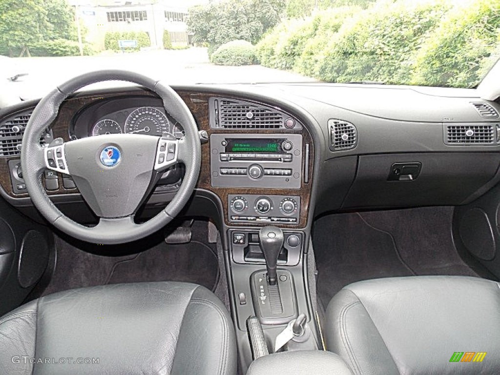 2008 Saab 9-5 Aero SportCombi Black Dashboard Photo #81563055