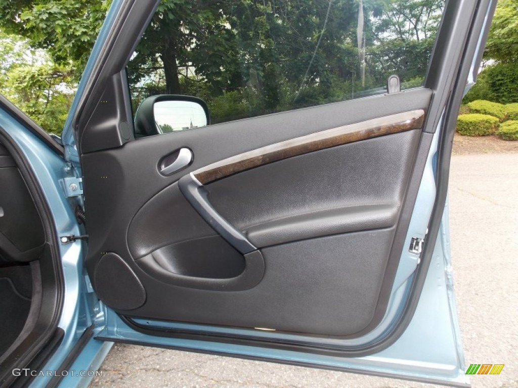 2008 Saab 9-5 Aero SportCombi Black Door Panel Photo #81563174