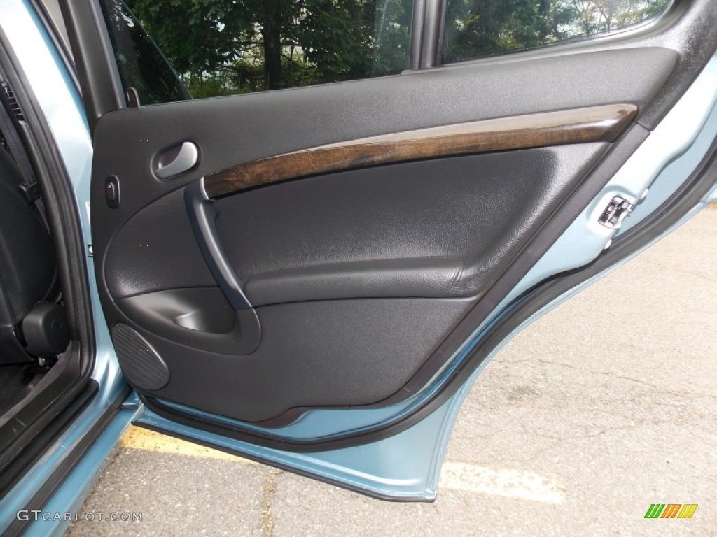 2008 Saab 9-5 Aero SportCombi Black Door Panel Photo #81563253