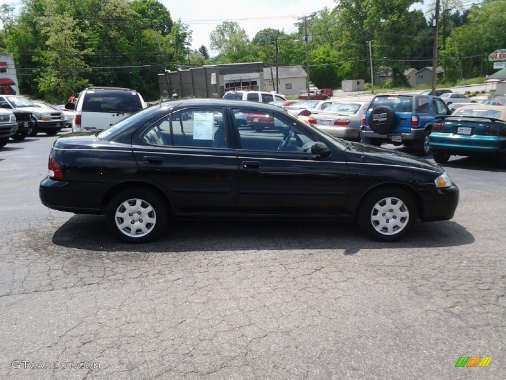 2000 Sentra GXE - Super Black / Stone photo #3