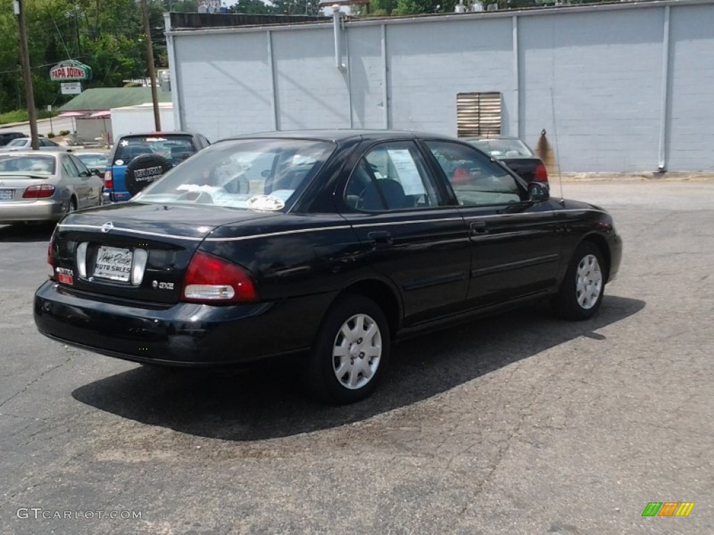 2000 Sentra GXE - Super Black / Stone photo #4