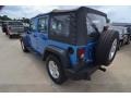 2010 Surf Blue Pearl Jeep Wrangler Unlimited Sport  photo #3