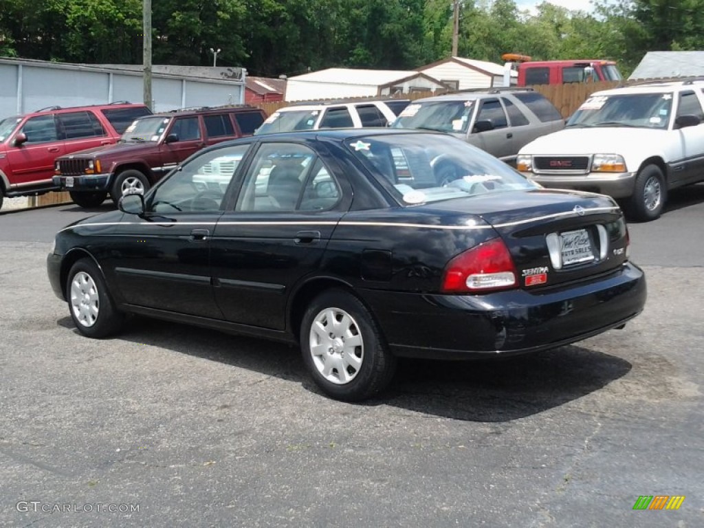 2000 Sentra GXE - Super Black / Stone photo #6