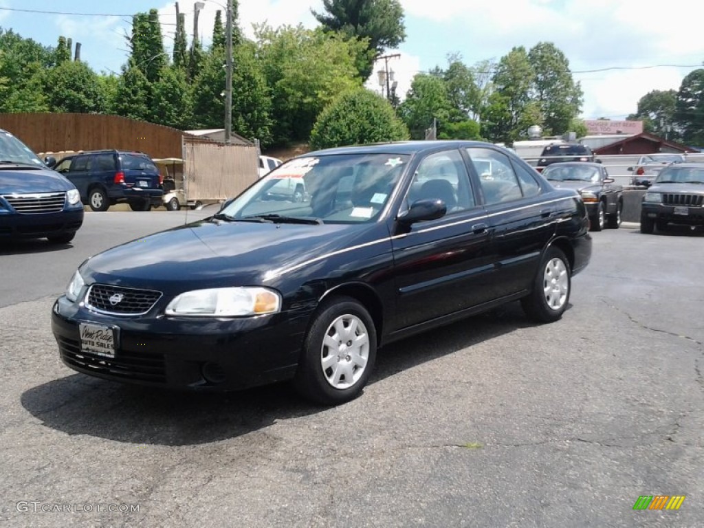 2000 Sentra GXE - Super Black / Stone photo #8