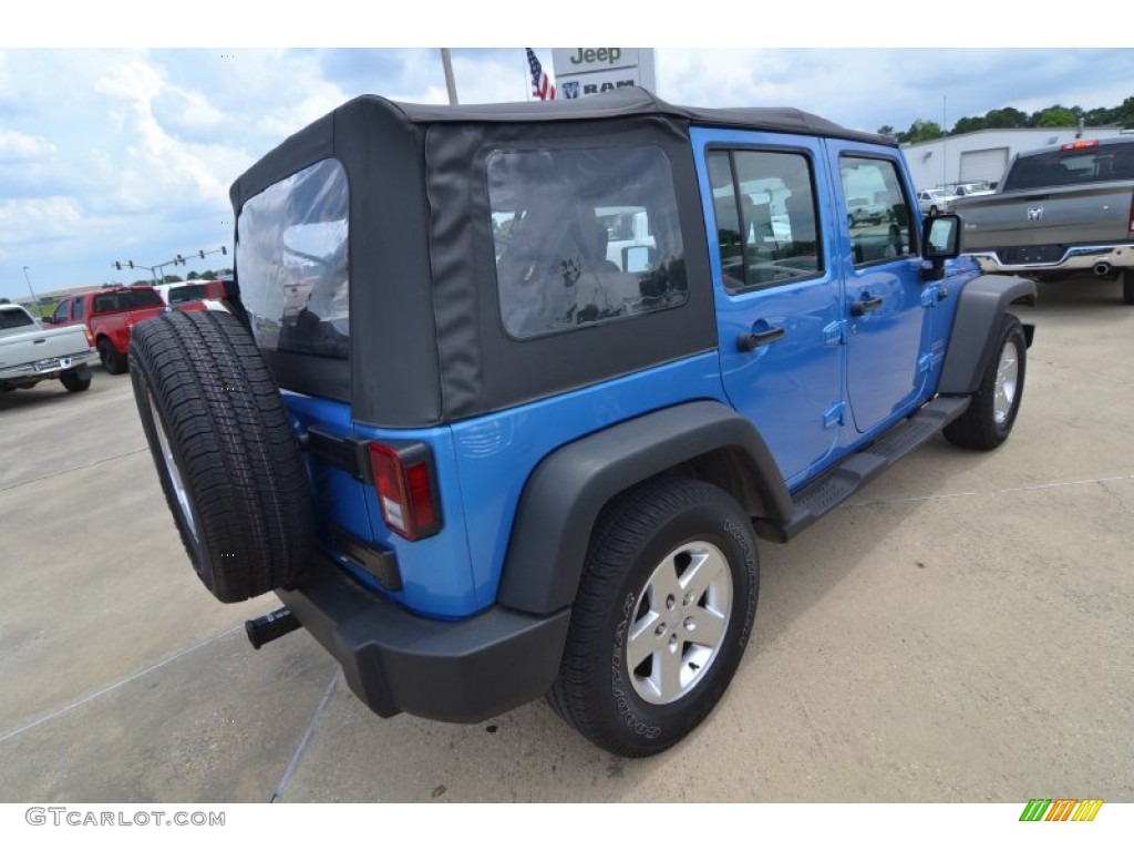 2010 Wrangler Unlimited Sport - Surf Blue Pearl / Dark Slate Gray/Medium Slate Gray photo #6