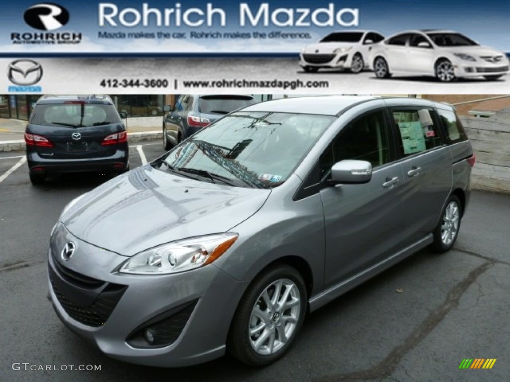 2013 MAZDA5 Touring - Liquid Silver Metallic / Black photo #1