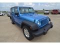 2010 Surf Blue Pearl Jeep Wrangler Unlimited Sport  photo #9