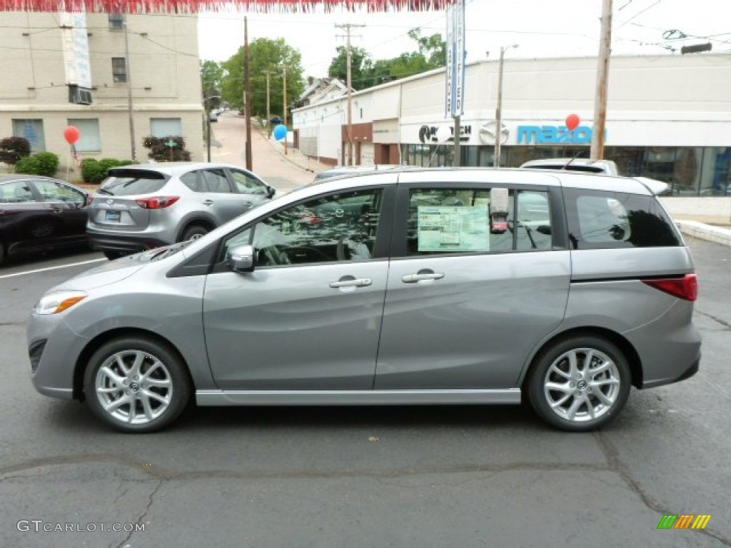 2013 MAZDA5 Touring - Liquid Silver Metallic / Black photo #2