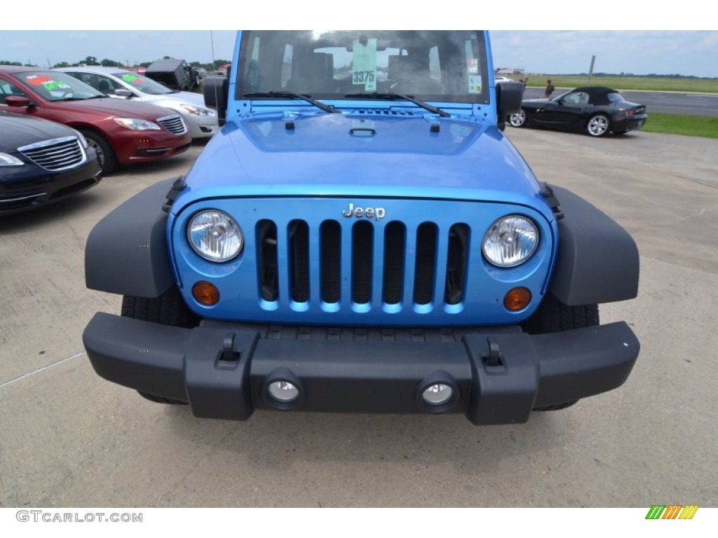 2010 Wrangler Unlimited Sport - Surf Blue Pearl / Dark Slate Gray/Medium Slate Gray photo #10