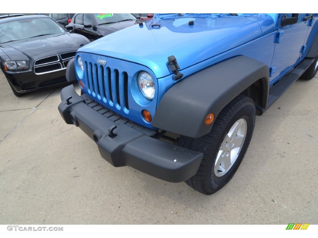 2010 Wrangler Unlimited Sport - Surf Blue Pearl / Dark Slate Gray/Medium Slate Gray photo #11