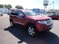 2013 Deep Cherry Red Crystal Pearl Jeep Grand Cherokee Overland 4x4  photo #3