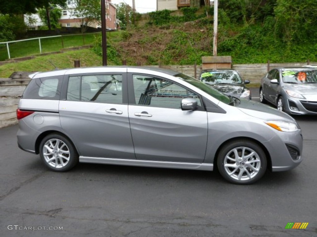 2013 MAZDA5 Touring - Liquid Silver Metallic / Black photo #6