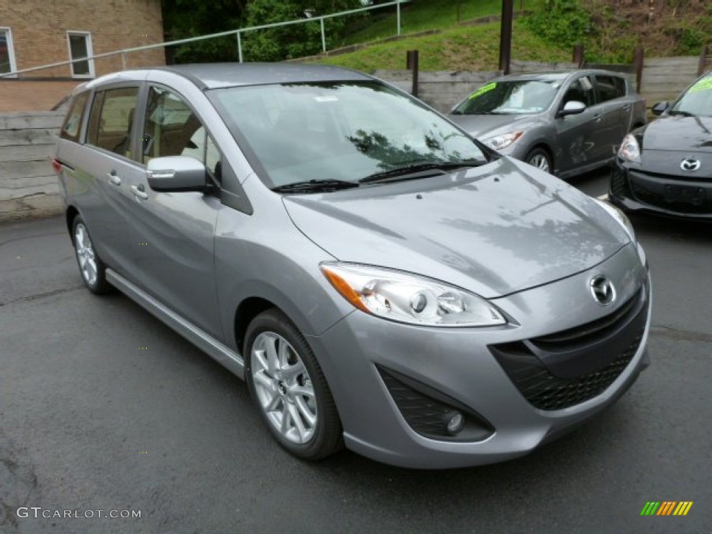 2013 MAZDA5 Touring - Liquid Silver Metallic / Black photo #7