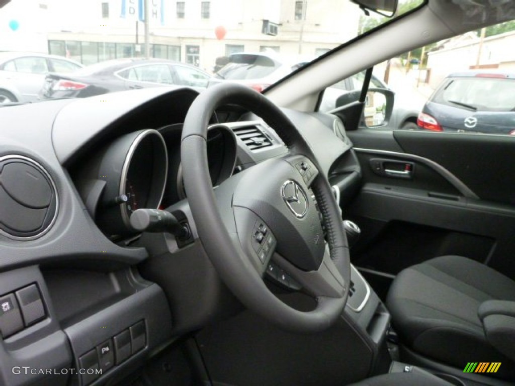 2013 MAZDA5 Touring - Liquid Silver Metallic / Black photo #15