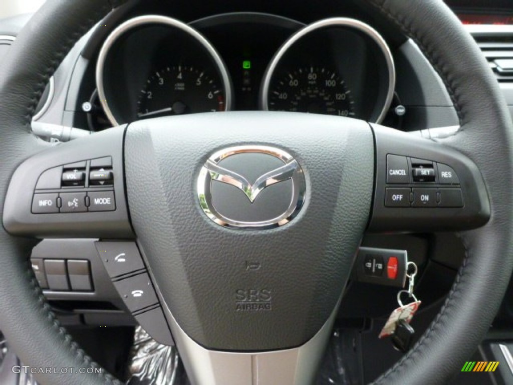 2013 MAZDA5 Touring - Liquid Silver Metallic / Black photo #17