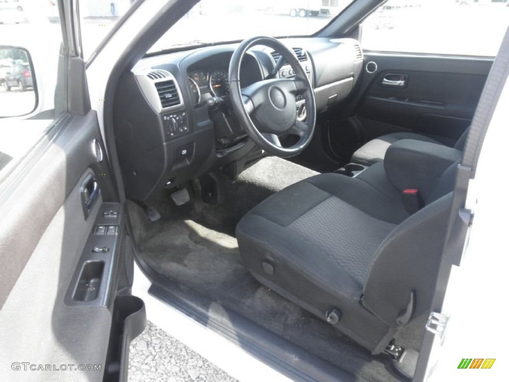 Ebony Interior 2009 Chevrolet Colorado LT Extended Cab 4x4 Photo #81564792