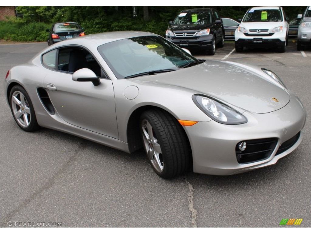 Platinum Silver Metallic 2014 Porsche Cayman S Exterior Photo #81565407