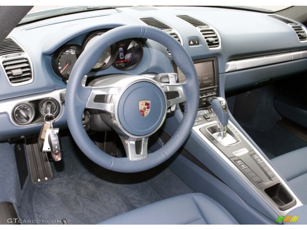 2014 Porsche Cayman S Yachting Blue Dashboard Photo #81565428