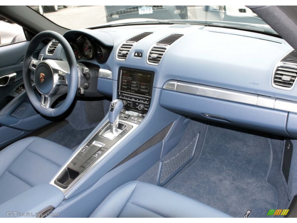 Yachting Blue Interior 2014 Porsche Cayman S Photo #81565549