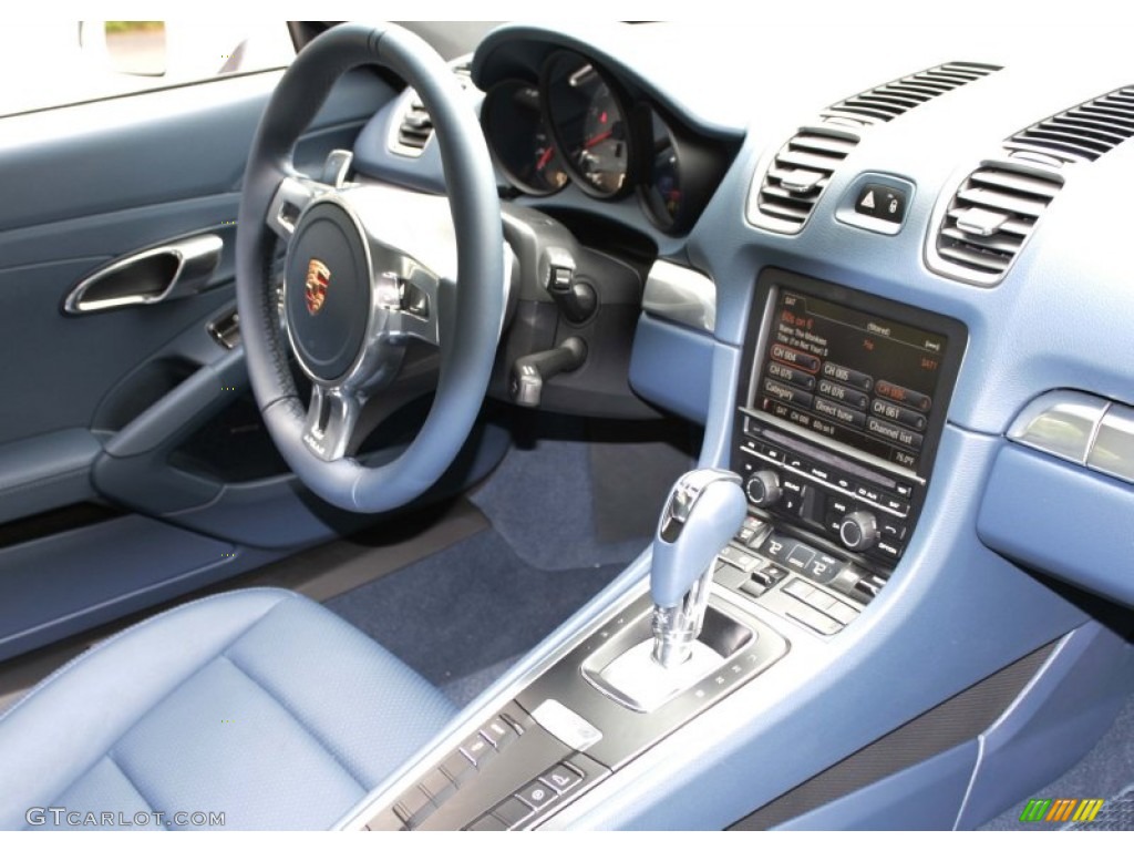 2014 Cayman S - Platinum Silver Metallic / Yachting Blue photo #13