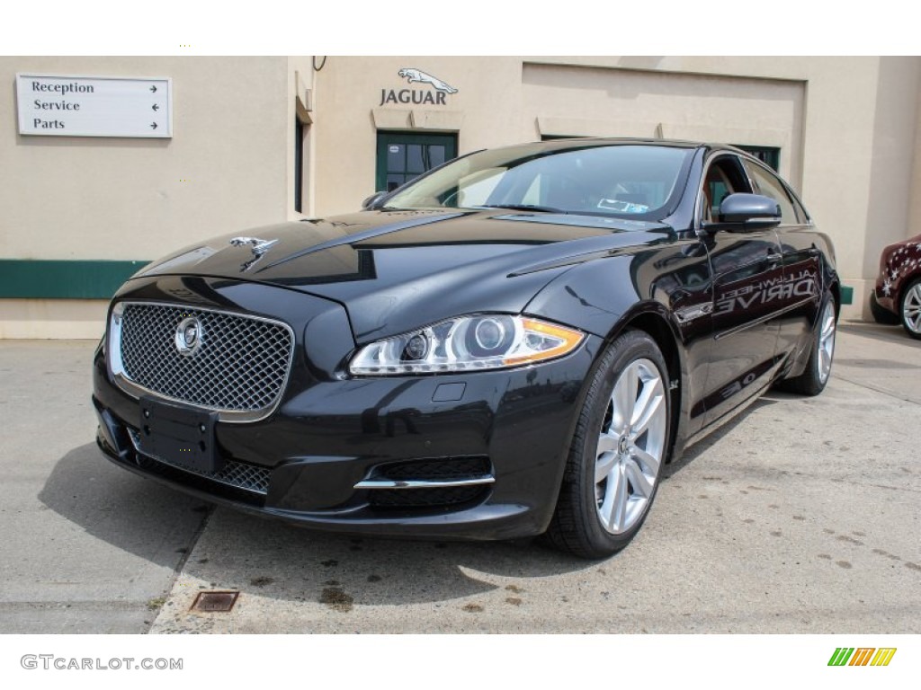 2011 XJ XJL - Stratus Grey Metallic / London Tan/Jet Black photo #1