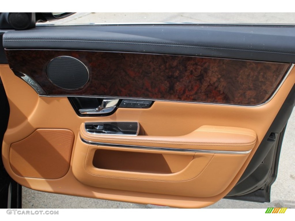 2011 Jaguar XJ XJL London Tan/Jet Black Door Panel Photo #81565969