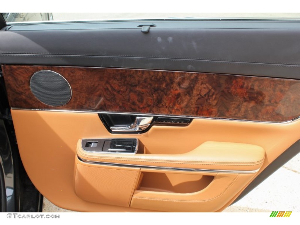 2011 Jaguar XJ XJL London Tan/Jet Black Door Panel Photo #81566027