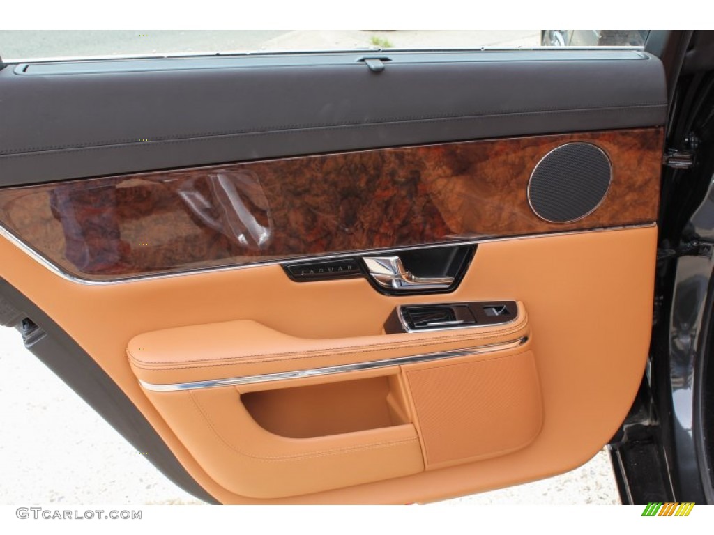 2011 Jaguar XJ XJL London Tan/Jet Black Door Panel Photo #81566082
