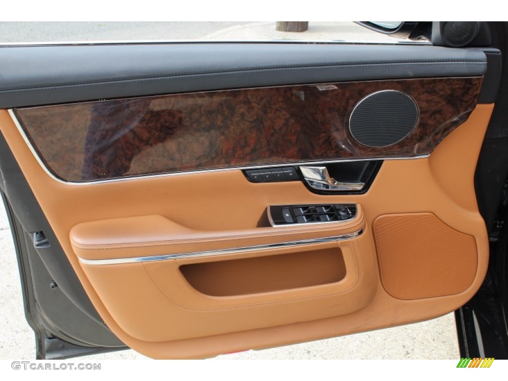 2011 Jaguar XJ XJL London Tan/Jet Black Door Panel Photo #81566153