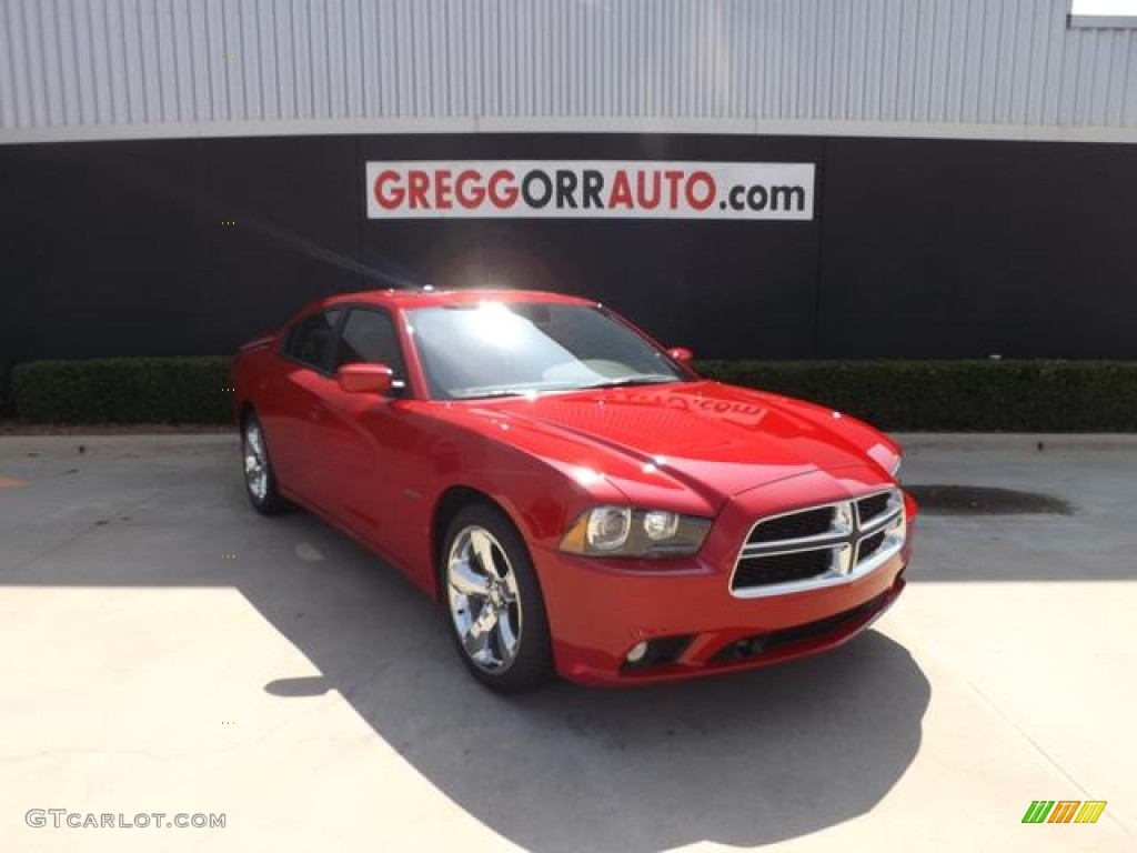 2013 Charger R/T Max - Redline 3 Coat Pearl / Black/Red photo #1