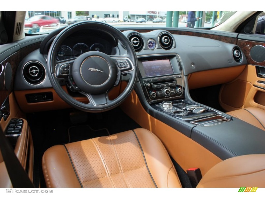 London Tan/Jet Black Interior 2011 Jaguar XJ XJL Photo #81566325