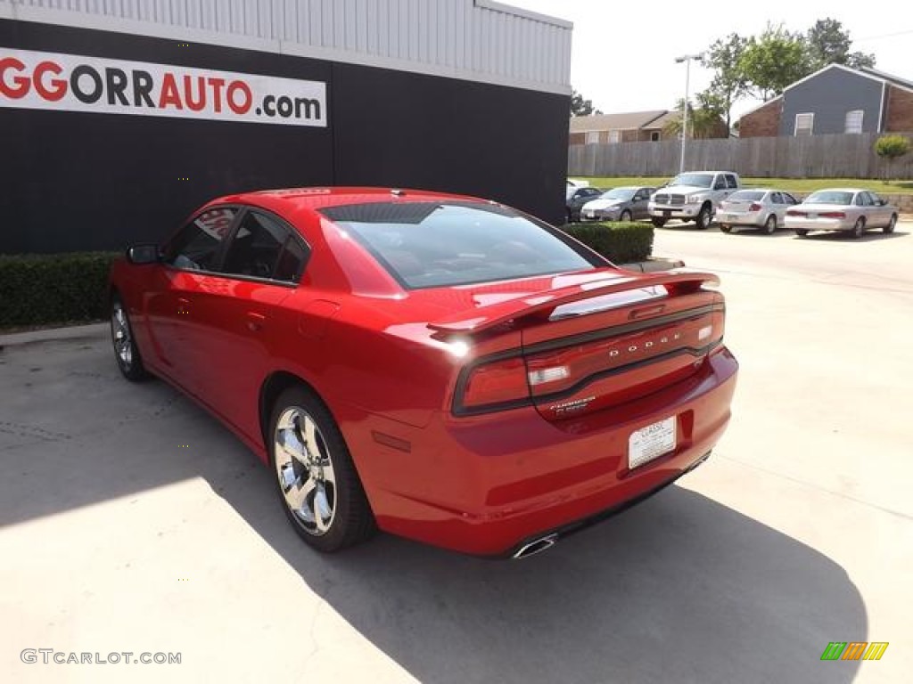 2013 Charger R/T Max - Redline 3 Coat Pearl / Black/Red photo #4