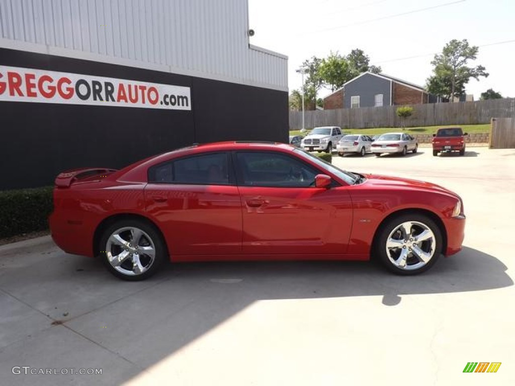 2013 Charger R/T Max - Redline 3 Coat Pearl / Black/Red photo #5