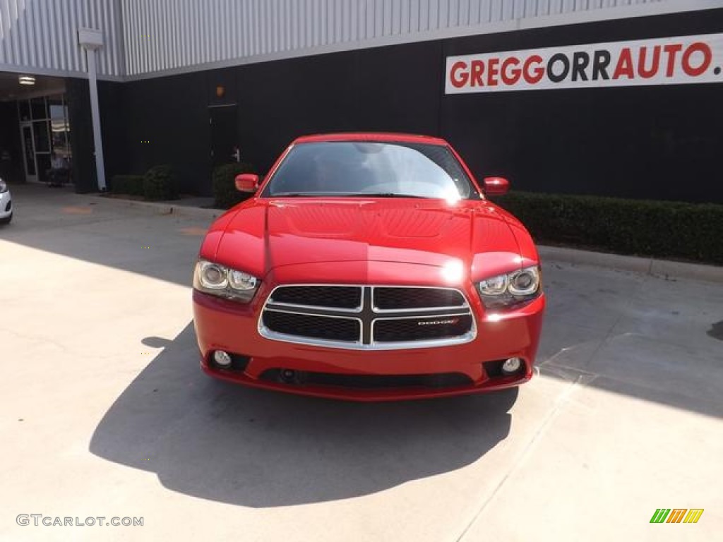 2013 Charger R/T Max - Redline 3 Coat Pearl / Black/Red photo #7