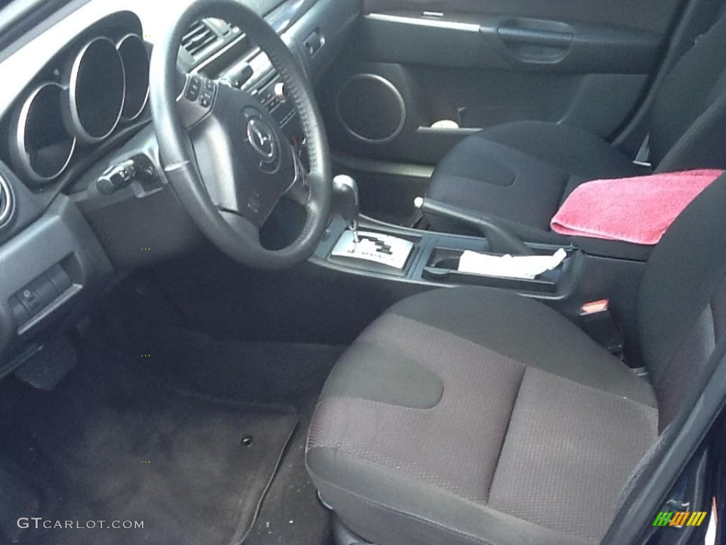 2008 MAZDA3 s Sport Sedan - Phantom Blue Mica / Black photo #7