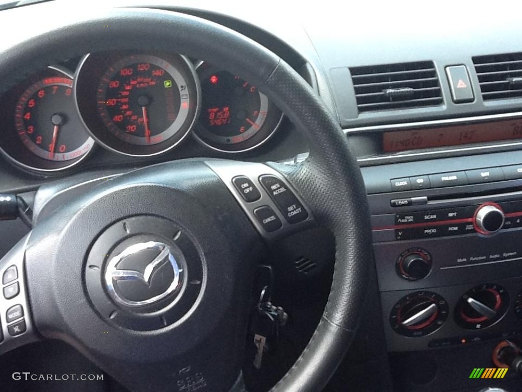 2008 MAZDA3 s Sport Sedan - Phantom Blue Mica / Black photo #8
