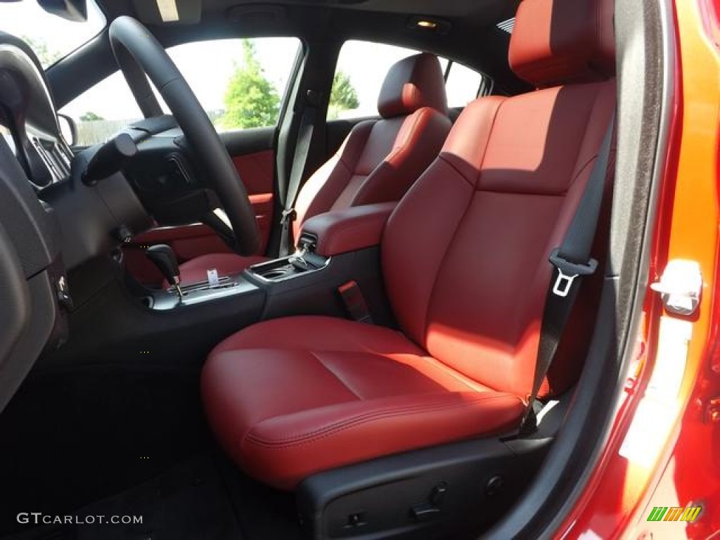 2013 Charger R/T Max - Redline 3 Coat Pearl / Black/Red photo #25